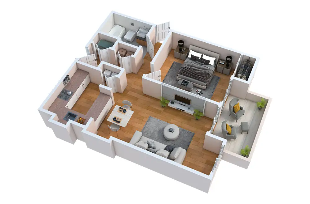 One Bedroom A One Bedroom A