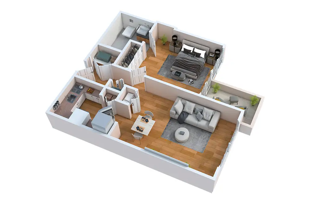 One Bedroom B One Bedroom B